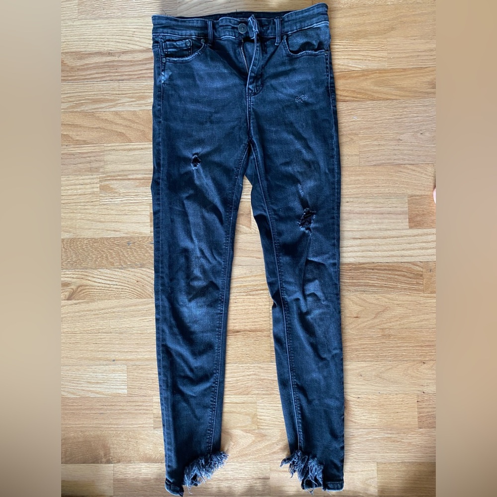 Stradivarius skinny black jeans